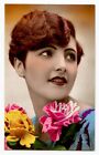 1920er Jahre Glamour Glamor hübsche junge LADY FLAPPER französische Deko Foto Postkarte