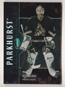 02-03 Parkhurst Sean Burke /100 BRONZE Parallel Arizona Coyotes 2002