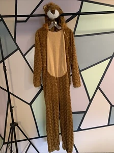 United Adult Men’s size Medium Slip On One piece zip Lion Costume Furry - Picture 1 of 16