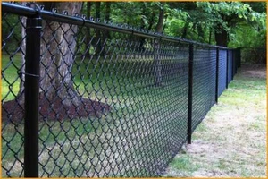 Black PVC Coated Chain-Link/Cyclone Fence 2.1m*10m*50*50mm*3.5mm ,$165/roll - Picture 1 of 2