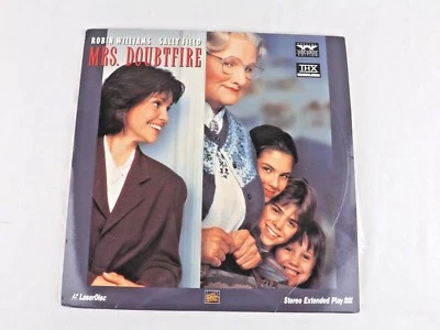 Mrs Doubtfire Widescreen Laserdisc Robin Williams Sally Field LD Comedy Movie - Image 1 of 4