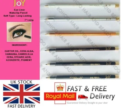 JOY EYELINER PENCILS 6 COLOURS FOR 5.97 - Image 1 of 2