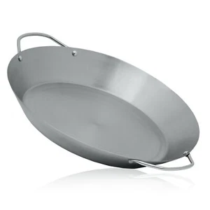Mahlzeit traditionelle Paella Pfanne für 6 Personen Ø 35 cm, Edelstahl Pfanne - Bild 1 von 6