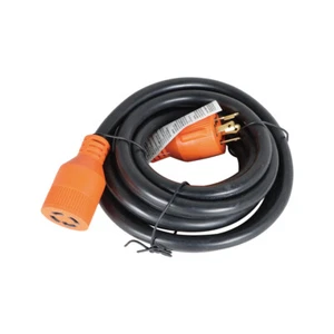 Cable de extensión de generador de laboratorio de 15 pies 4 clavijas cable de alimentación 10 4 30 amperios - Imagen 1 de 7