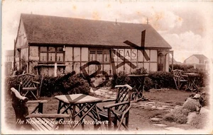 PEACEHAVEN SUSSEX ROSMARIN TEEGÄRTEN LADENFRONTEN ECHTFOTO VINTAGE POSTKARTE - Bild 1 von 2