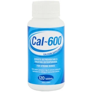 Cal-600 120 Tablets Calcium Carbonate 600mg Strong Bones (Caltrate Generic) - Bild 1 von 1