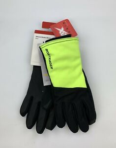 New Trek Bontrager Velocis Winter Cycling Gloves Size Medium Black / Yellow