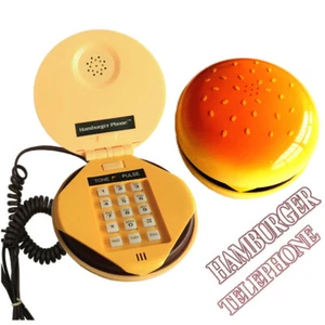Teléfono con cable hamburguesa hamburguesa con queso hamburguesa novedad teléfono pan teléfono regalos - Imagen 1 de 10
