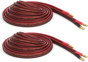 Micca 14 Stärke AWG reines Kupfer Lautsprecherkabel, vergoldete Bananenstecker,... - Bild 1 von 3