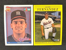 MLB - Alex Fernandez 1991 Topps 40th Anniv #1 Draft Pick & '91 Fleer - White Sox