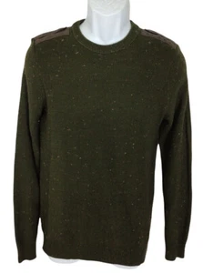 Para hombre Asos Verde Oliva Suéter Talla S Botones de Hombro Moda Mangas Largas Tejido - Imagen 1 de 5