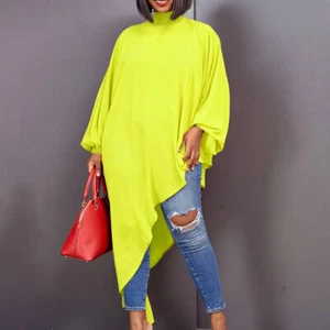 Europäisches und amerikanisches Chiffon unregelmäßige Mode übergroßes Damen lockeres Oberteil - Bild 1 von 22