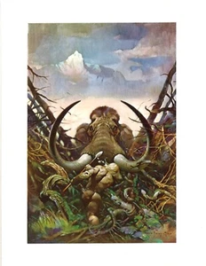 Frank Frazetta Art Print - THE MAMMOTH Rufus Pub/Peacock Press 1975 - Picture 1 of 1