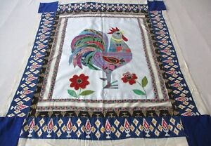 Machine sewing handmade cotton patchwork applique size 33"x 40"quilt top