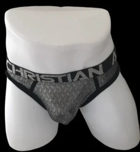 Andrew Christian Gunmetal Locker Room Jock plateado para hombre nuevo con etiquetas 91948 - Imagen 1 de 4