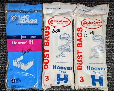 Hoover - Type H Vacuum Cleaner Bags -3 Packages - 9 Bags Total  - Image 1 of 2