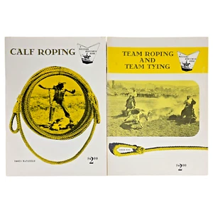 Western Horseman Team Roping and Team Tying Calf 1960s 2 TWO Horse Books Rodeo - Picture 1 of 15