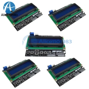 5PCS 1602 LCD Board Keypad Shield Blue Backlight For Arduino Duemilanove Board - Picture 1 of 7