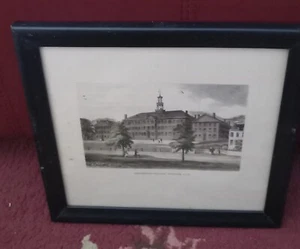 Dartmouth College Vintage Print Engraving - Picture 1 of 3