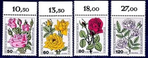 GERMANY / BERLIN 1982 FLOWERS / ROSES MNH PLANTS (no margins - Picture 1 of 1