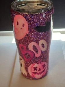 Taza de viaje Halloween 20 o/z acero inoxidable púrpura brillante -NUEVA - Imagen 1 de 6