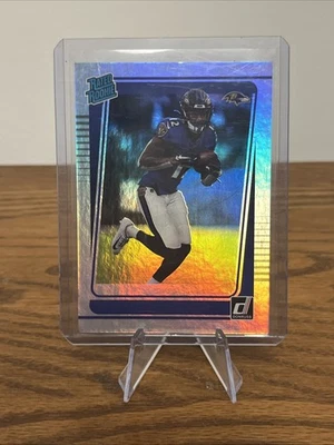  Rashod Bateman 2021 Donruss Rated Rookie No Name Variation SSP RC  - Image 1 of 4