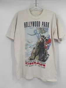 Camiseta blanca Hollywood Park ganador de la Copa Oro cigarro 1995 caballo del año - Imagen 1 de 4