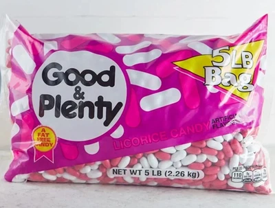 Hershey 5 lb Good & Plenty Licorice Flavored Candy Sealed Bulk Bag - Image 1 of 4