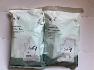 2 Motif Medical 100 Breastmilk Storage Bags 8 oz New in package - Picture 1 of 9