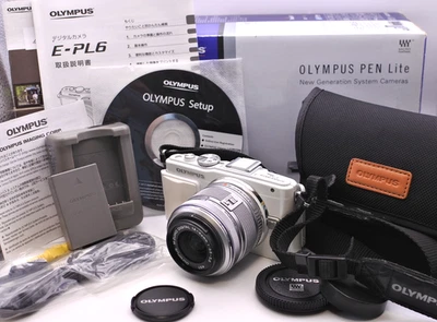 [CASI COMO NUEVO] Olympus PEN Lite E-PL6 16,1 MP con kit de lentes 14-42 f3,5-5,6 Japón #417 Foto 1 de 4