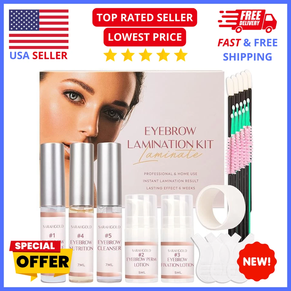 Brow Lamination Kit Professional DIY Eyebrow Lift for Fuller,Fluffy Long-Lasting - Image 1 of 4