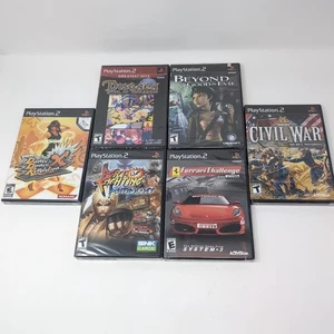 Sealed PS2 Video Games Lot: Disgaea Art Fighting Ferrarri Beyond Civil War DDR - Picture 1 of 20