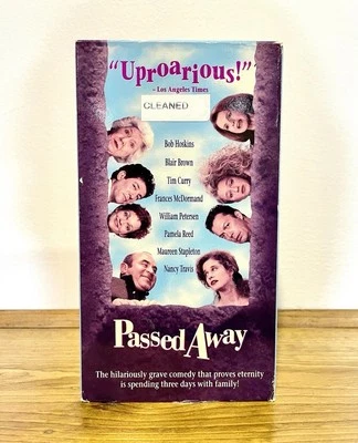 Passed Away (VHS, 1992) Bob Hoskins Tim Curry Frances McDormand Comedy OOP - Image 1 of 4