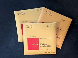Kodak No 96 (ND 0.2, 0.3, 0.9) Wratten Gelatin Filter in Plastic Mount - Picture 1 of 4