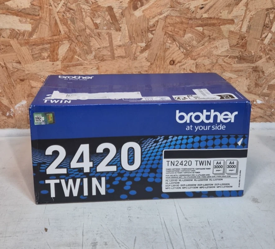 Brother TN-2420TWIN Toner Cartridge, Black, Twin Pack, High Yield,  - Image 1 of 4