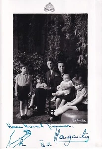 Siméon Sakskoburggotski - TSAR de Bulgarie "Siméon II " - original signé "1969" - Photo 1/3
