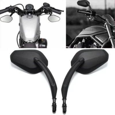 Espejos retrovisores negros para motocicleta Harley Sportster 883 1200 Electra Glide EE. UU. Foto 1 de 4