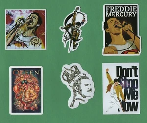 QUEEN Freddy Mercury Stickers 70s 80s 90s CLASSIC glam ROCK prog POP arena OPERA - Picture 1 of 18