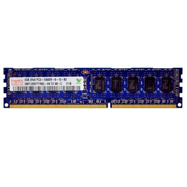 RAM Server DDR3-1333 HYNIX PC3-10600R 2GB Registered ECC CL9 HMT125R7TFR8C-H9 - Immagine 1 di 1