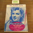 Sheet Music Meet Me in St Louis The Trolley Song Judy Garland 1944 Piano VTG