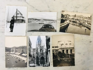LOT OF SIX OLD PHOTOGRAPHS 1950 CARS BEETLE OLD PHOTOGRAPH - Picture 1 of 2