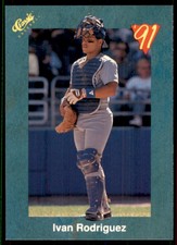 1991 Classic III Baseball Card Ivan Rodriguez Texas Rangers #T78 153046