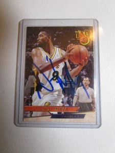 SIGNED AUTOGRAPHED Derrick McKey 1993 Fleer Ultra #260 Indiana Pacers - Picture 1 of 1
