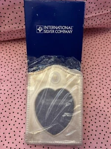 International Silver Company Silverplated Heart Shaped Photo Frame NEW - Picture 1 of 3