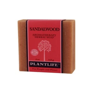 Plantlife Sandalwood 100% Pure and Natural Aromatherapy Herbal Soap 4 oz 113g - Picture 1 of 1
