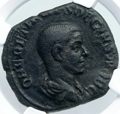 HERENNIUS ETRUSCUS Authentic Ancient 251AD Roman Coin CAESAR ISSUE NGC i88943 - Image 1 of 4