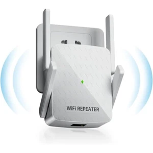WiFi Extender Signal Booster, Internet Wireless Repeater for Home 1000Mbps WiFi - Picture 1 of 7