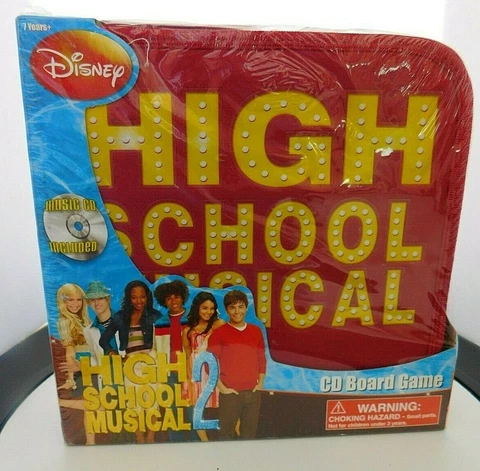 Disney Park High School Musical 2 Board Game Disney CD Board Game Sealed Cover