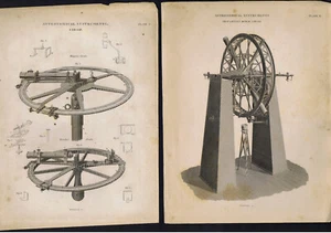 ASTRONOMY Instruments-Troughton Mural & Borda and Mayer Circle-1820 Rees - Picture 1 of 1