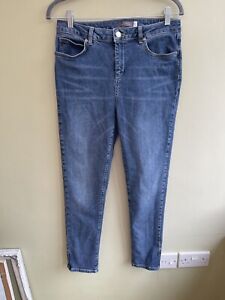 Mint Velvet Mid Blue Denim Skinny Jeans Size 12 W30 Regular Length